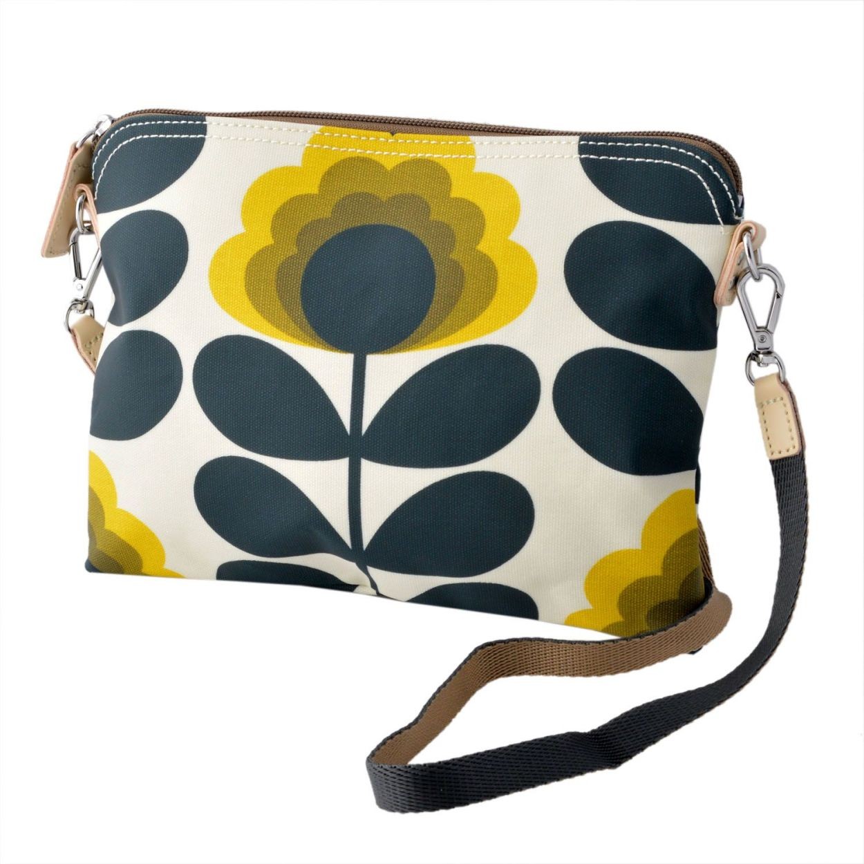 オーラカイリー Orla Kiely 17SESFS136 Sunshine ショルダーストラップ付 トラベルポーチ バッグ クロスボディ SUMMER FROWER STEM Travel Pouch