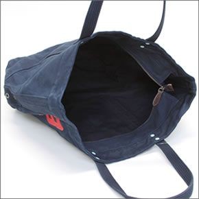 ポロ ラルフローレン BIG PONY TOTE  405532853003 AVIATOR NAVY ファスナー付 キャンバス トートバッグ
