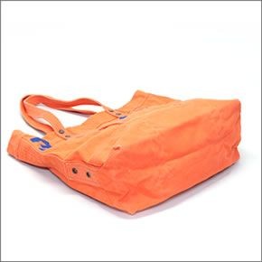 ポロ ラルフローレン BIG PONY TOTE  405532853012 BEDOFRD ORANGE W/ ROYAL PP ファスナー付 キャンバス トートバッグ