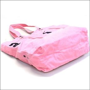 ポロ ラルフローレン BIG PONY TOTE  405532853013 PERFECTLY PINK W/ NAVY PP ファスナー付 キャンバス トートバッグ