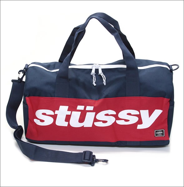 ステューシー STUSSY×Herschel Supply SPORT SP15 LARGE DUFFLE BAG 134111 NAVY ハーシェル サプライ コラボ Wネーム スポーツMIX 2WAY ダッフルバッグ ボストンバッグ