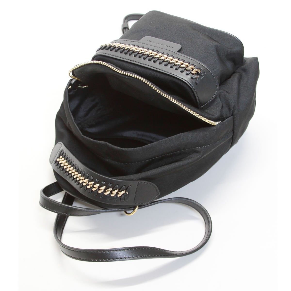 ステラマッカートニー STELLA McCARTNEY 469178 W8091 1000 ファラベラGO ミニ バックパック リュックサック ショルダーバッグ Mini Back Pack Eco Nylon Falabella Go