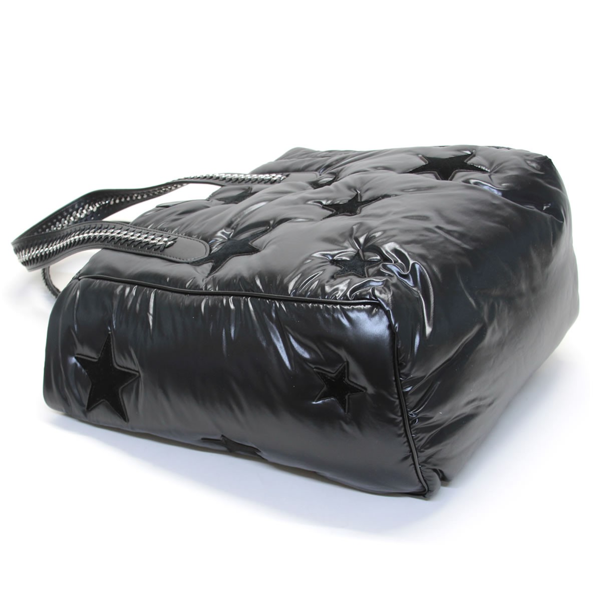 ステラマッカートニー STELLA McCARTNEY 489696 W8152 1000 ベルベット スター 星型パッチワーク ファラベラ GO ショルダーバッグ トートバッグ Tote Eco Nylon All Over Stars Falabella Go