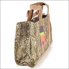 【TORY BURCH】トリーバーチ トートバック サンド（スネーク調） 11109099-255