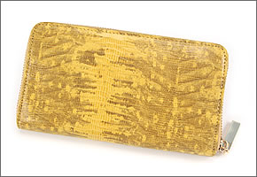 【TORY BURCH】トリーバーチ ラウンドファスナー長財布 イエロー（スネーク調） 11105040-700