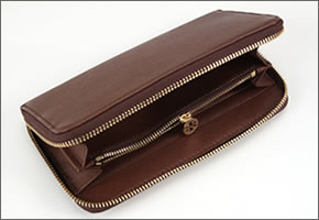 【TORY BURCH】トリーバーチ ラウンドファスナー長財布 チョコレート 50005060-225