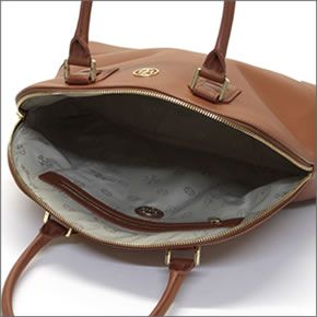 トリーバーチ ROBINSON DOME SATCHEL ロビンソン ドーム型 ハンドバッグ ブラウン ≪2013AW≫ 31139637 201 LUGGAGE