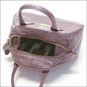 ヴィヴィアン ウエストウッド  クロコ型押し ハンドバッグ NEW CHANCERY 6321 L41 LAVANDA