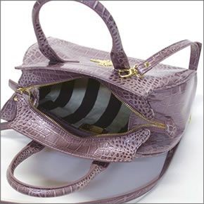 ヴィヴィアン ウエストウッド  クロコ型押し 2WAY ショルダー・ハンドバッグ NEW CHANCERY 6454 L41 LAVANDA