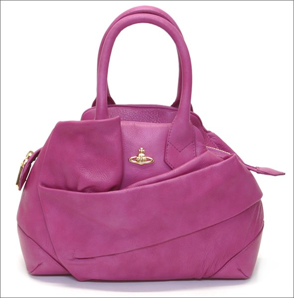 ヴィヴィアン ウエストウッド  カウレザー ハンドバッグ POCKET YASMINE 6585 421 FUXIA