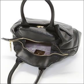 ヴィヴィアン ウエストウッド  カウレザー ハンドバッグ POCKET YASMINE 6585 100 NERO