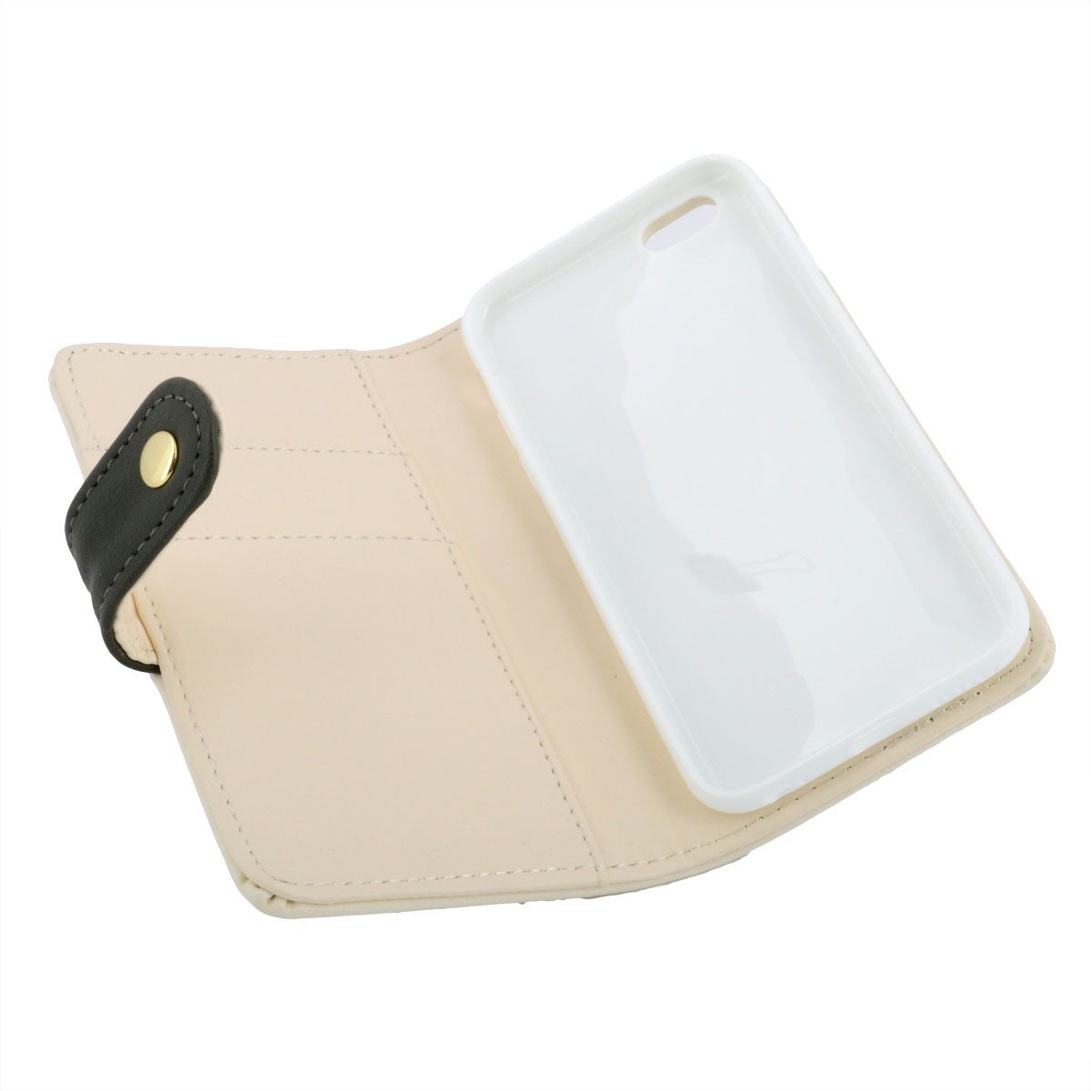 アネロ anello  ZH-L0284-KH POLAR BEAR BENJAMIN オシャレなシロクマ ベンジャミン iPhone6・6s専用 手帳型ケース スマートフォン スマホケース アイフォンカバー