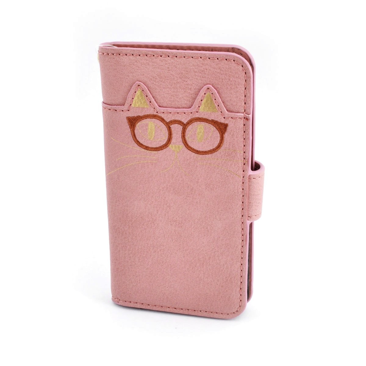 アネロ anello  ZU-M0205-PI おすましメガネ猫 ジョセフィーヌ iPhone6・6s専用 手帳型ケース スマートフォン スマホケース アイフォンカバー