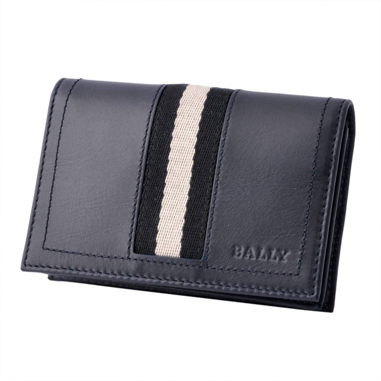 バリー BALLY TOBEL 517 6187211 メンズ バリーストライプ カードケース 名刺入れ