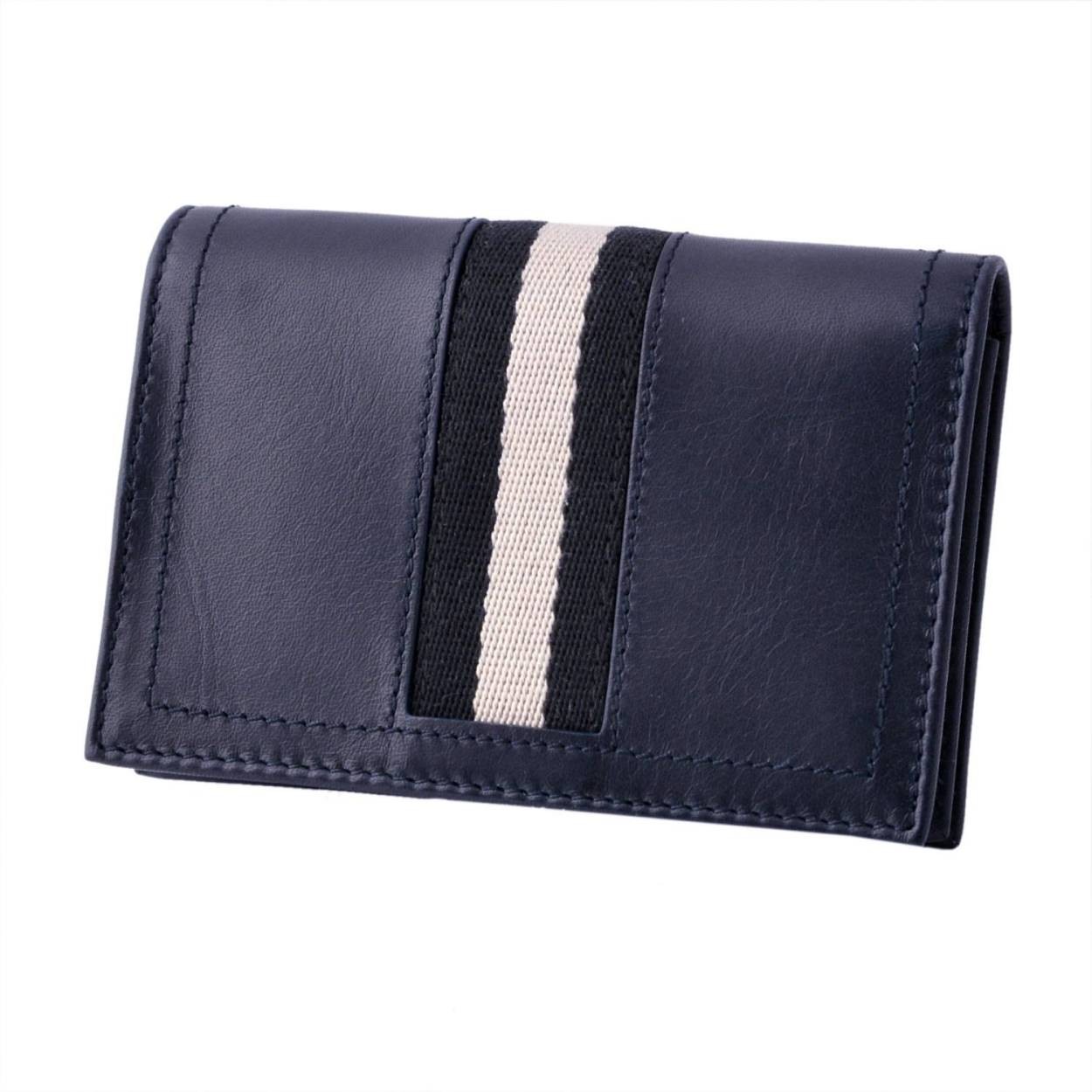 バリー BALLY TOBEL 517 6187211 メンズ バリーストライプ カードケース 名刺入れ