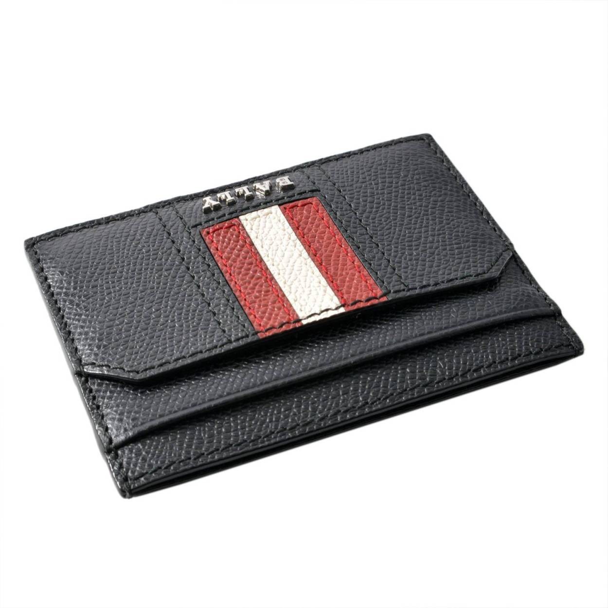 バリー BALLY THAR.LT 10 6218031 バリーストライプ カードケース 名刺入れ