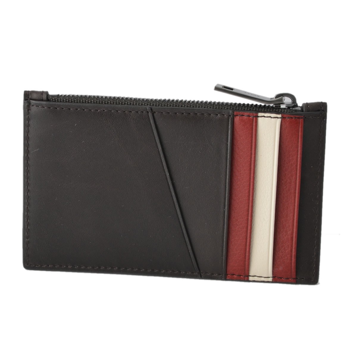 バリー BALLY TENLEY 301 6221809 バリーストライプ(裏面） 小銭入れ付 カードケース