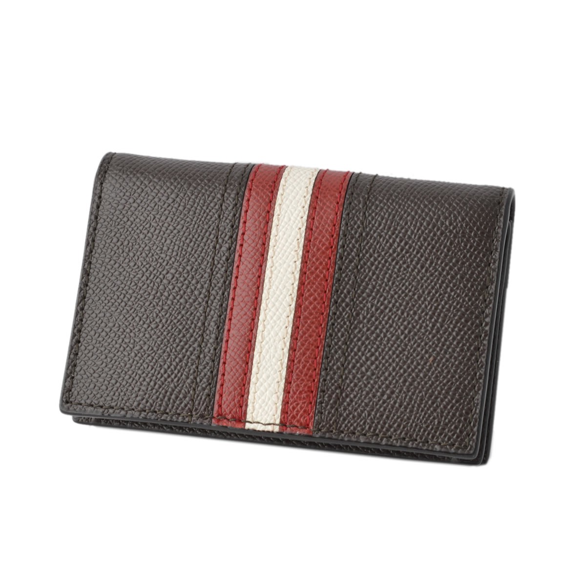 バリー BALLY TYKE.LT 21 6221815 バリーストライプ パスケース付 カードケース 名刺入れ