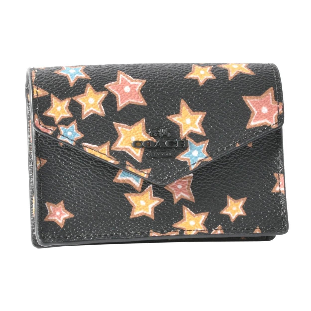 コーチ COACH 21555 Mw/Black Multi(MWBLC) スターライト プリント カードケース 小銭入れ・キーリング付 マルチケース STAR RIGHT PRINT ENVELOPE CARD CASE