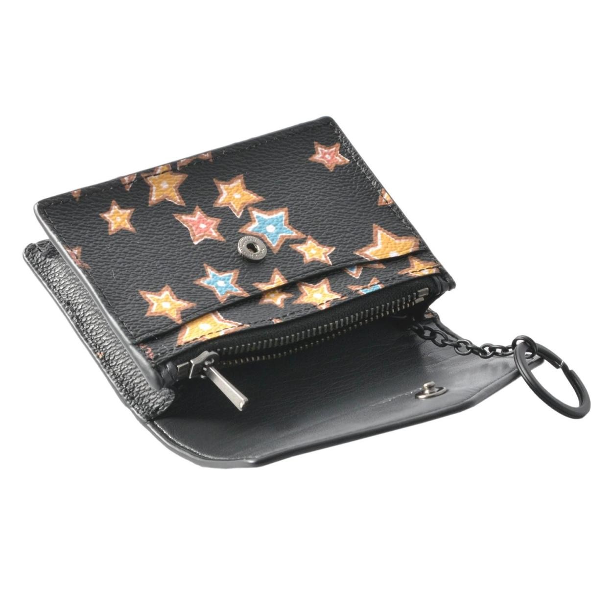 コーチ COACH 21555 Mw/Black Multi(MWBLC) スターライト プリント カードケース 小銭入れ・キーリング付 マルチケース STAR RIGHT PRINT ENVELOPE CARD CASE