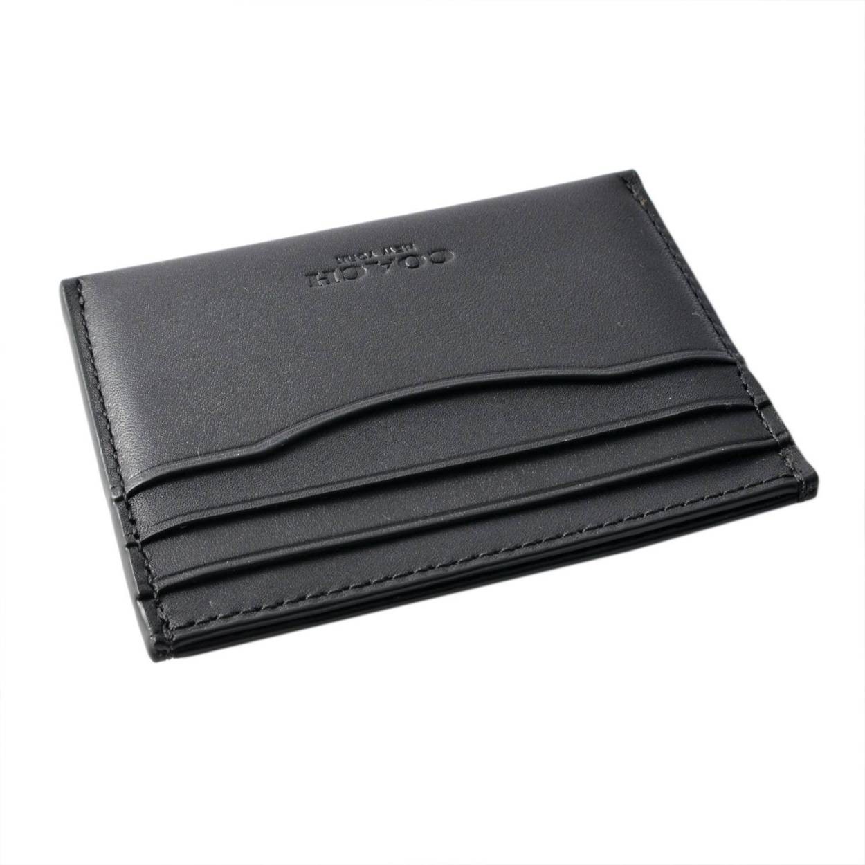 コーチ COACH 54441 Dk/Black (DKBLK) カードケース 名刺入れ FLAT CARD CASE