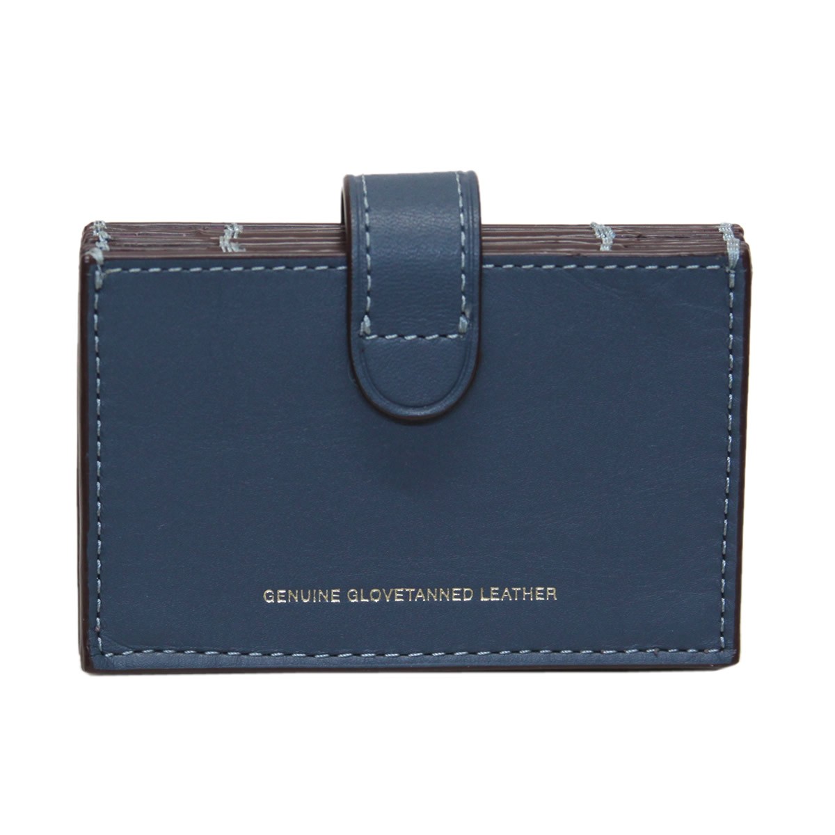 コーチ COACH 54581 Dk/Denim Primrose (DKMU5) 内外バイカラー アコーディオン カードケース 名刺入れ　 ACCORDION CARD CASE
