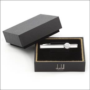 ダンヒル TIE BAR タイバー メンズ ネクタイピン シルバー/ホワイトマザーオブパール JSB8103H