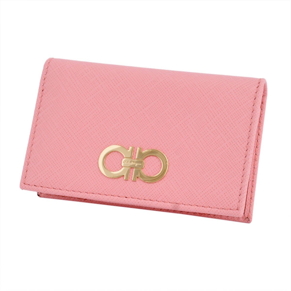 サルバトーレフェラガモ Salvatore Ferragamo 22C330 642327 ballerine GANCINI ガンチーニ カードケース 名刺入れ