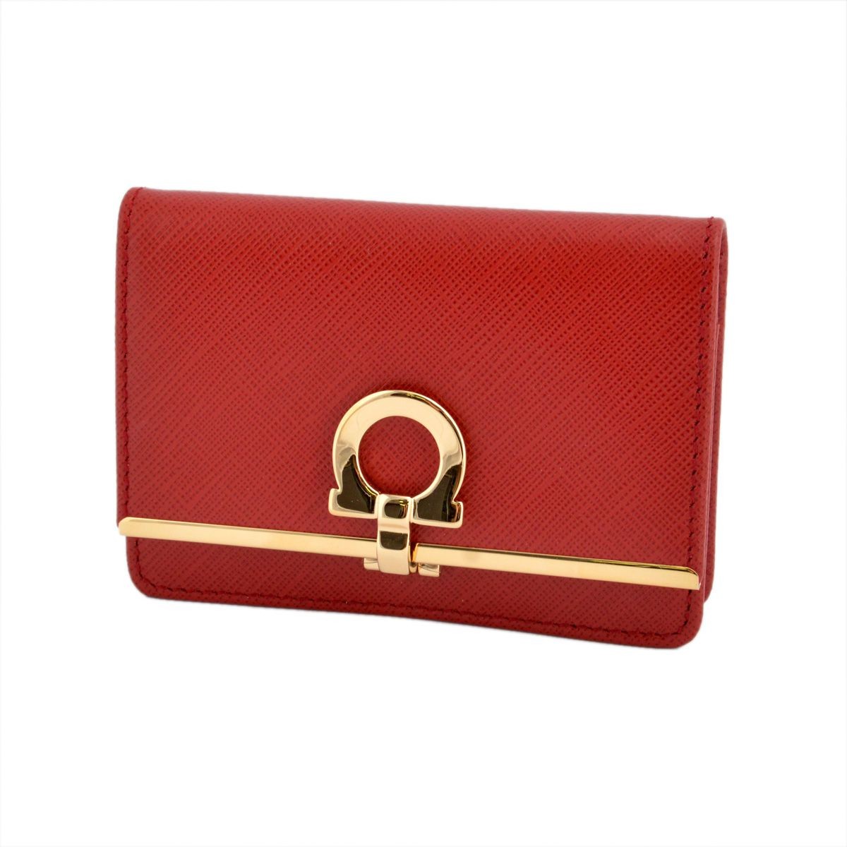 サルバトーレフェラガモ Salvatore Ferragamo 22C110 0585148 rosso GANCINI ガンチーニ キーリング付カードケース