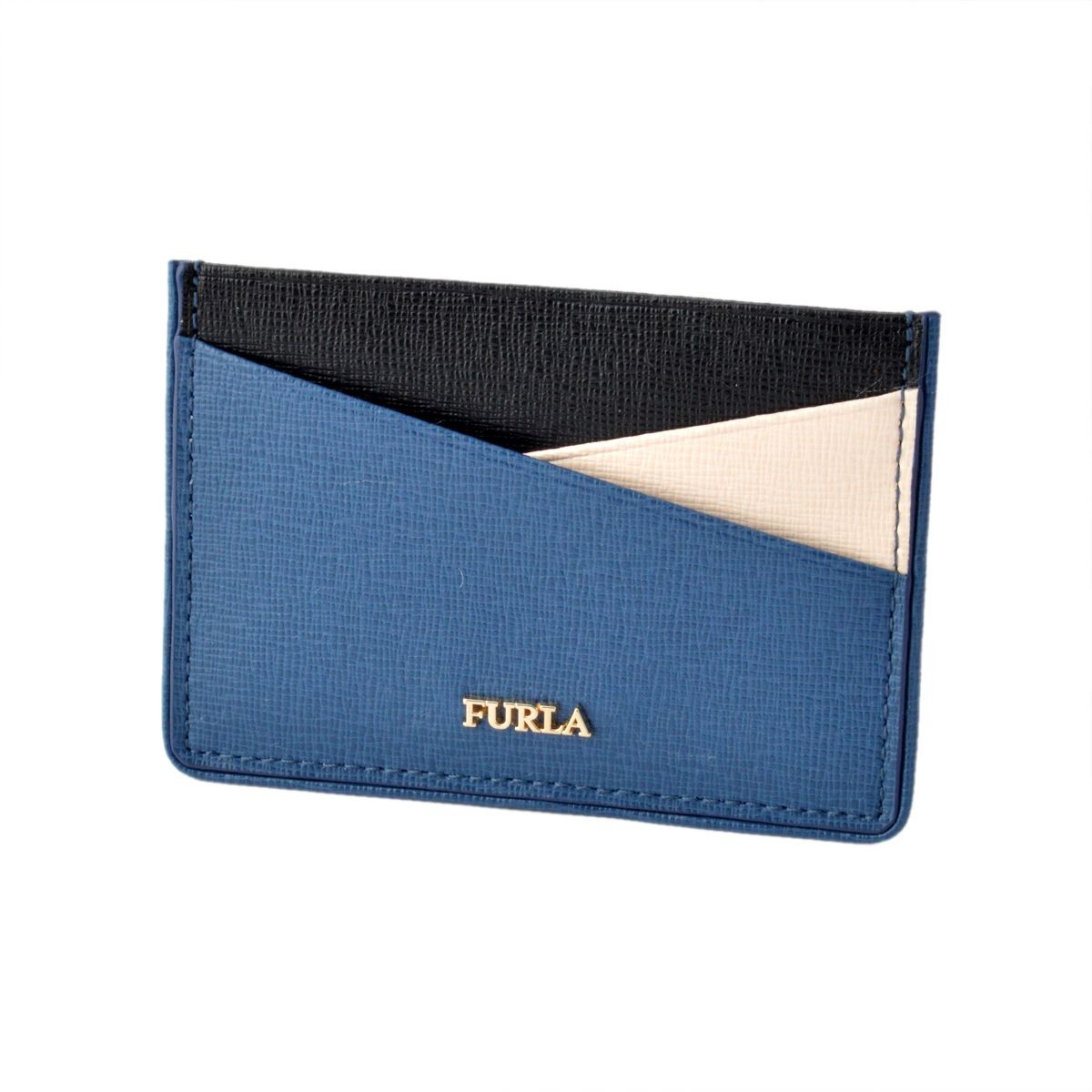 フルラ FURLA 830069 PO90 B30 BLU COBALTO ペーパームーン 3配色 カードケース 名刺入れ PAPERMOON CREDIT CARD CASE