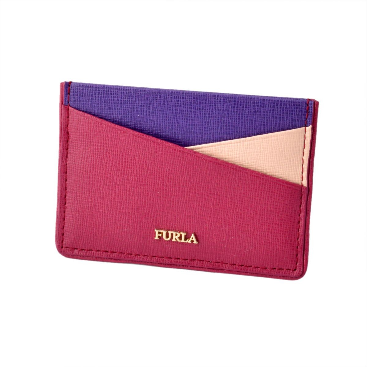 フルラ FURLA 830070 PO90 B30 LAMPONE ペーパームーン 3配色 カードケース 名刺入れ PAPERMOON CREDIT CARD CASE