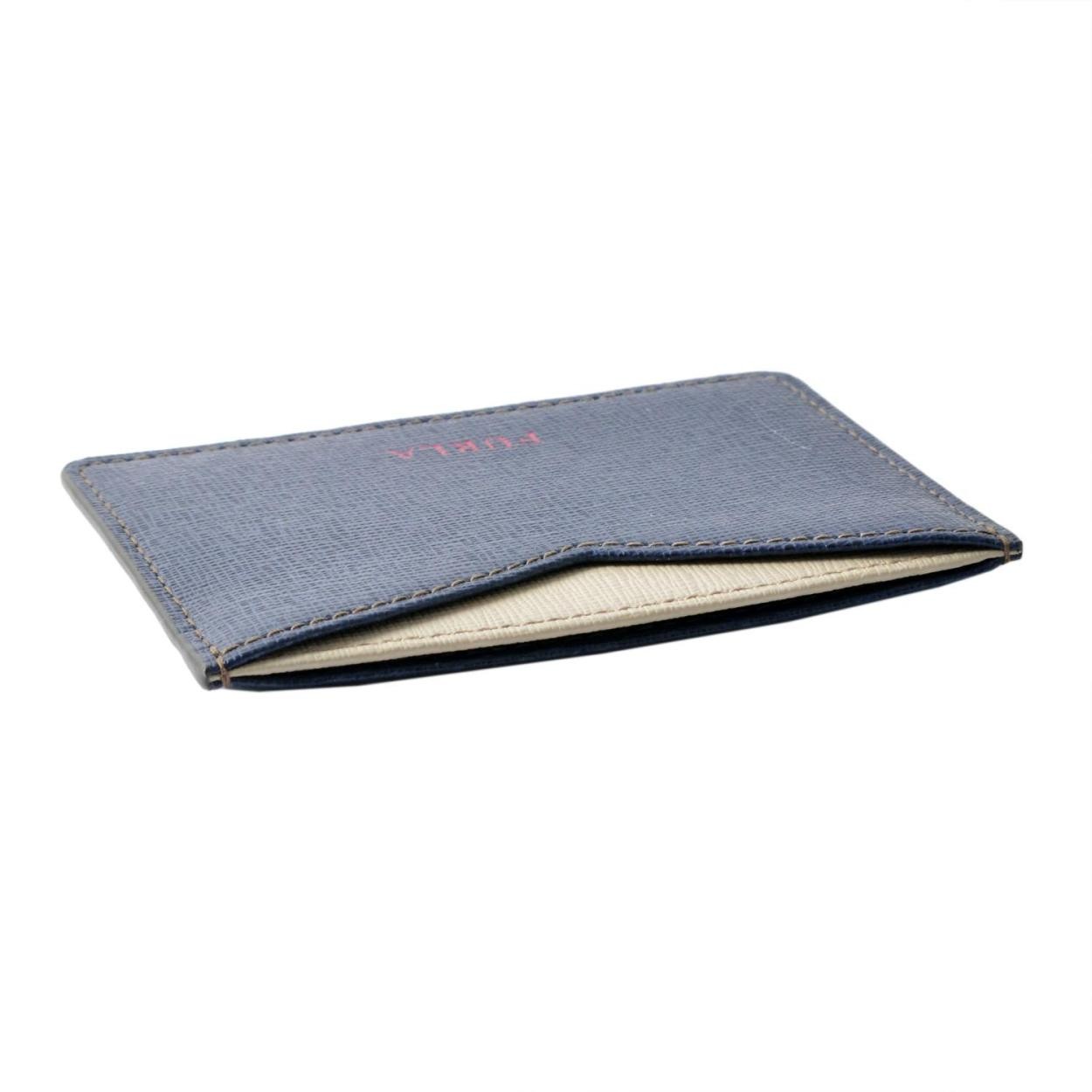 フルラ FURLA 904401 NAVY+CRETA PS28 B30 ジョイア カラーブロック 名刺入れ カードケース GIOIA S CREDIT CARD CASE