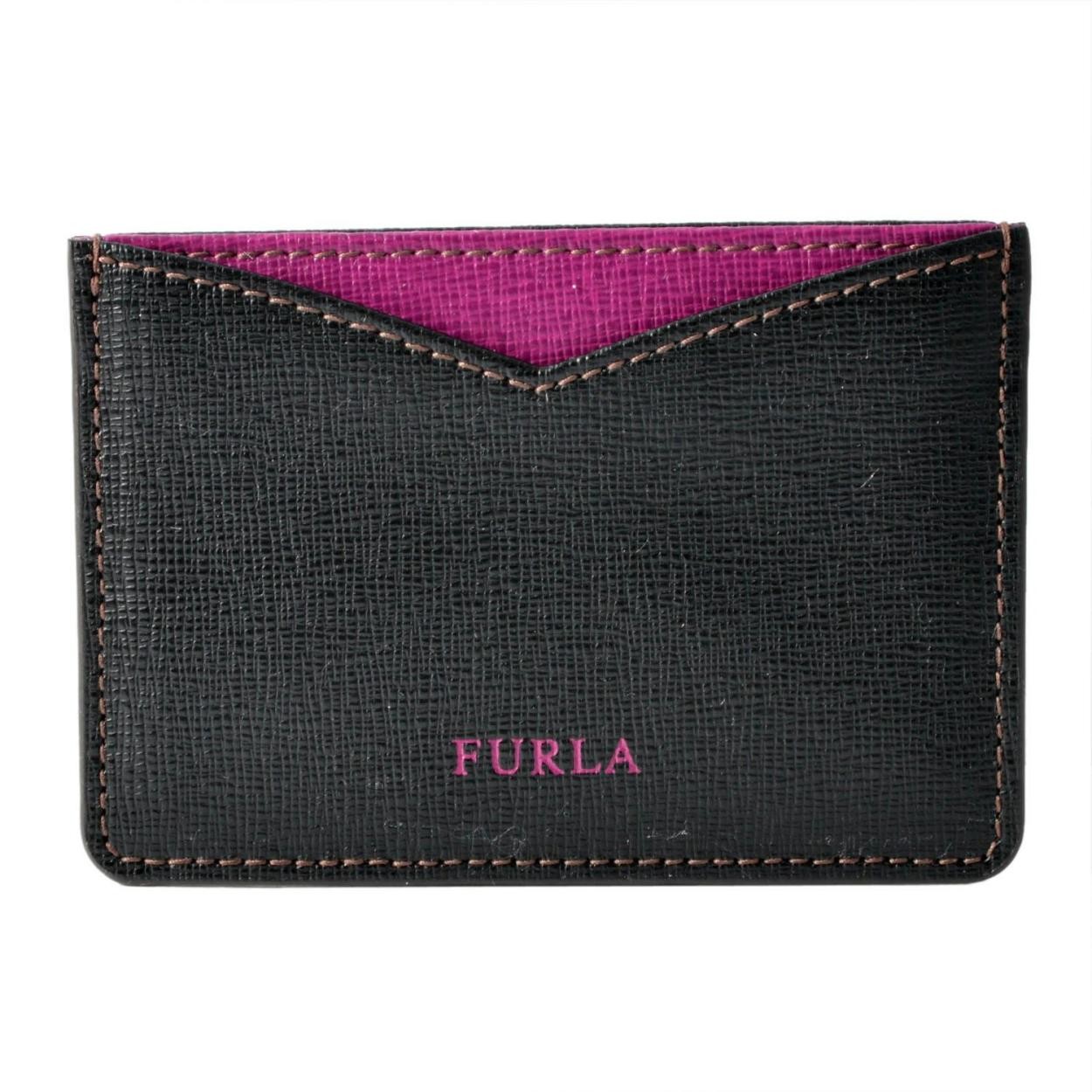 フルラ FURLA 904402 ONYX+AMARENA PS28 B30 ジョイア カラーブロック 名刺入れ カードケース GIOIA S CREDIT CARD CASE