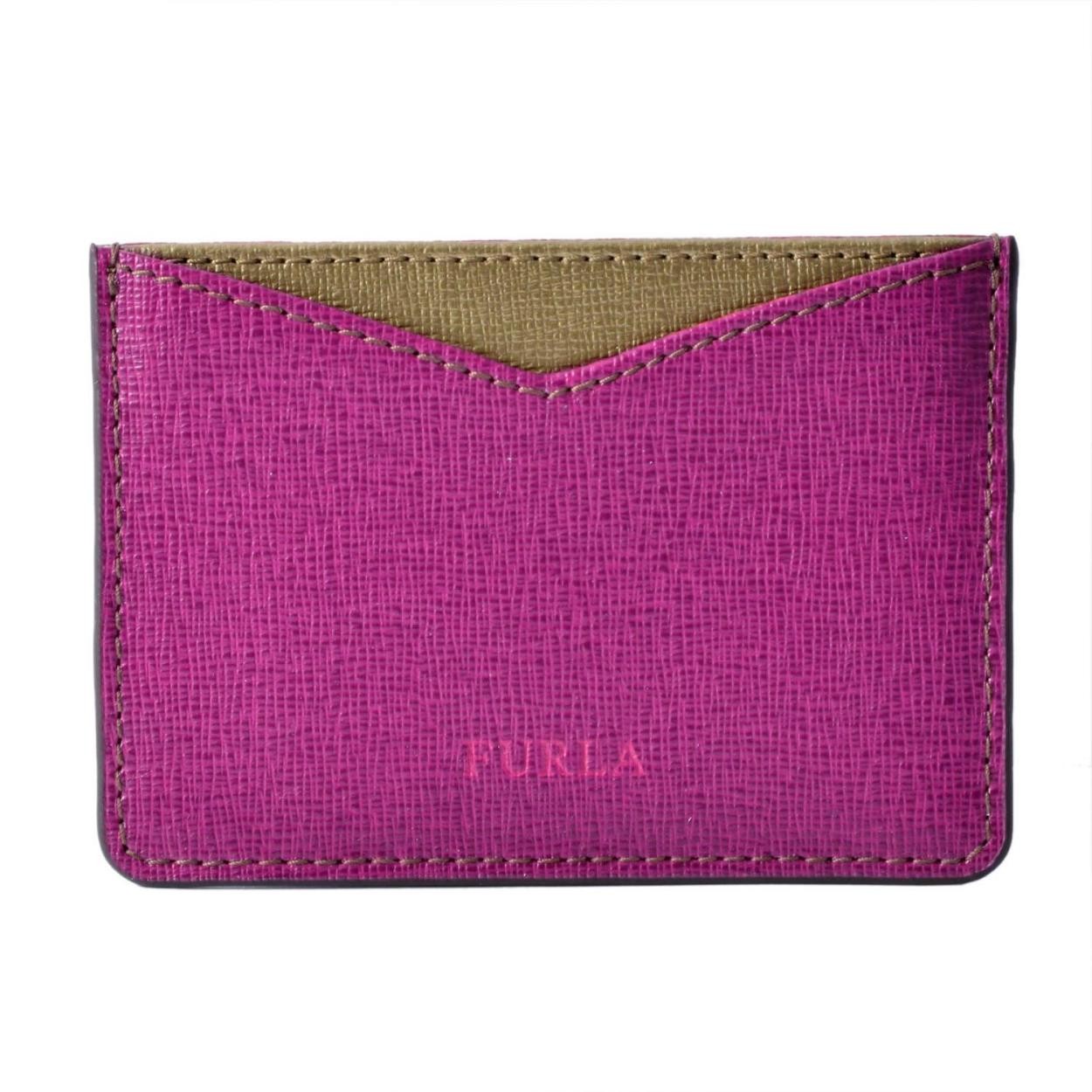 フルラ FURLA 904406 AMARENA+BRONZO PS28 SSM ジョイア カラーブロック 名刺入れ カードケース GIOIA S CREDIT CARD CASE