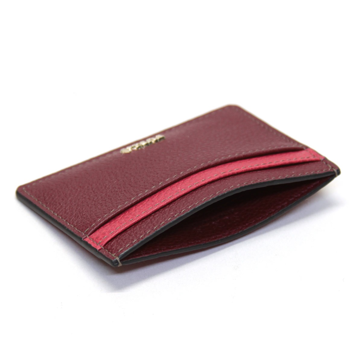フルラ FURLA 924414 CILIEGIA+RUBY PU01 OAS バビロン カラーブロック 名刺入れ カードケース BABYLON S CREDIT CARD CASE