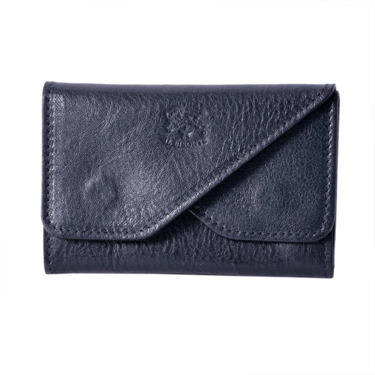 イルビゾンテ IL BISONTE C0506/MP 137 Blu カードケース 名刺入れ CARD CASE