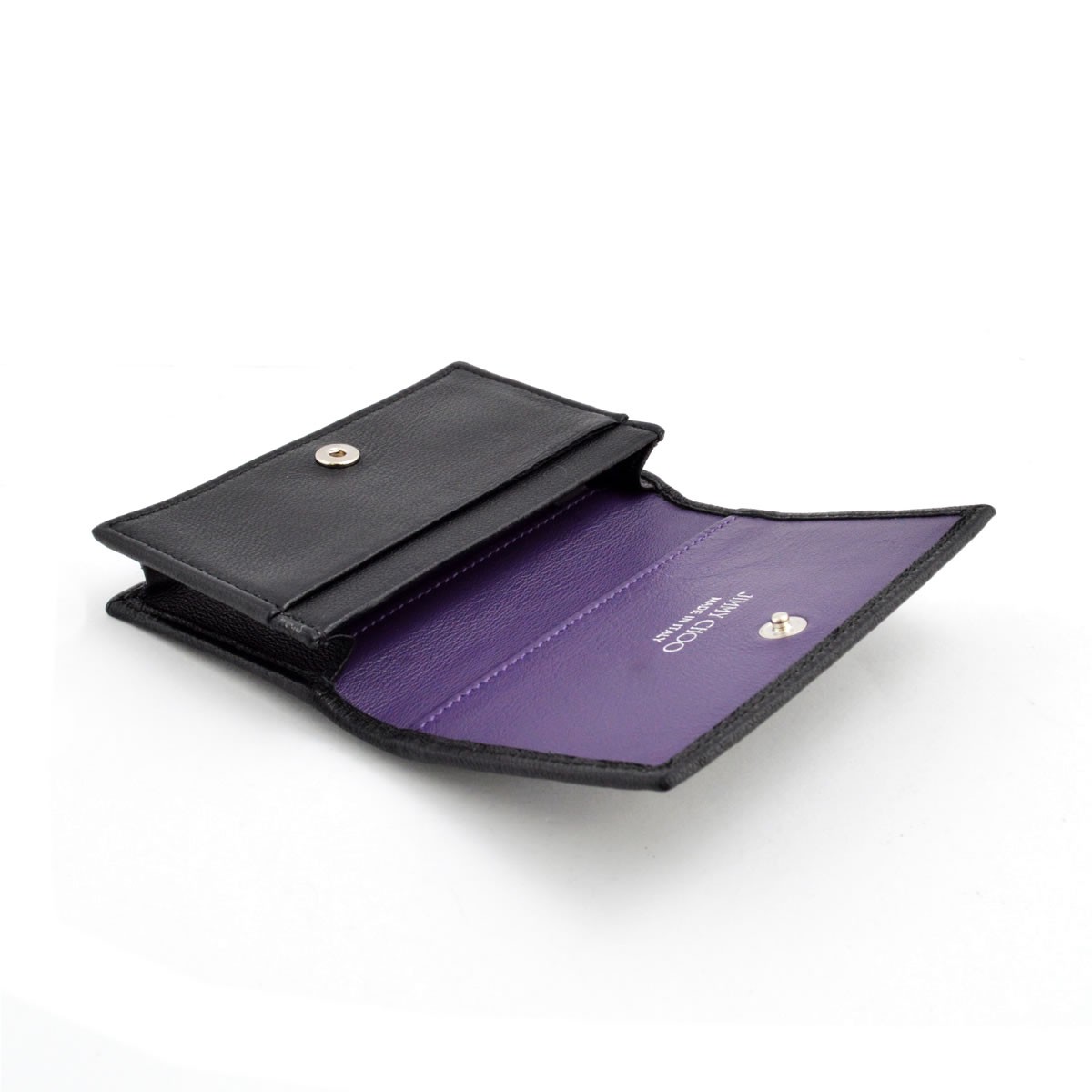 ジミーチュウ JIMMY CHOO NELLO/LSX 153 BLACK/MULTI クリスタル＆メタルスタースタッズ カードケース 名刺入れ