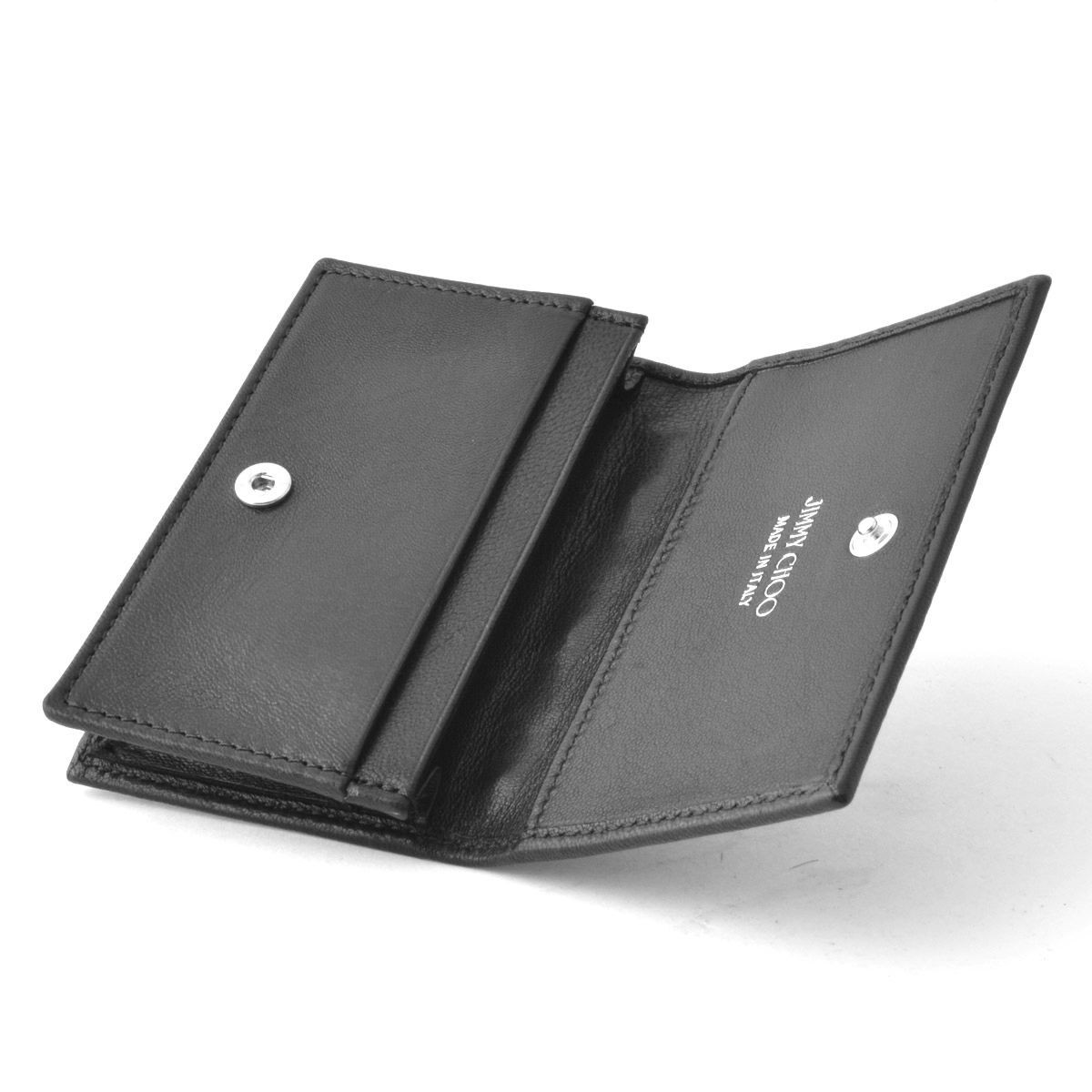 ジミーチュウ JIMMY CHOO NELLO/CST 010003 BLACK スタースタッズ カードケース 名刺入れ