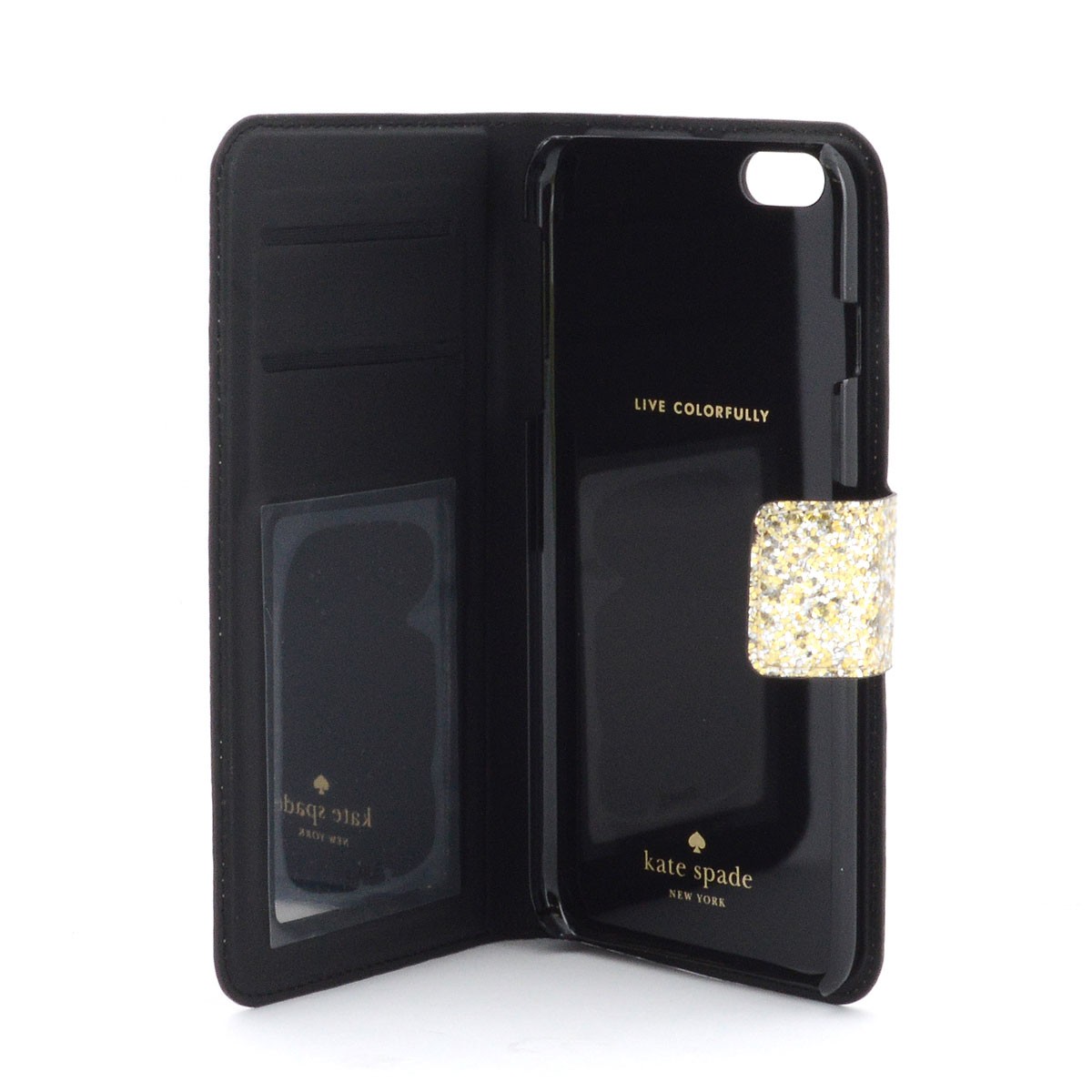 ケイトスペード Kate Spade 8ARU1097 997 Iphone 6 Plus Folio Glitter Bug 手帳型 アイフォンケース