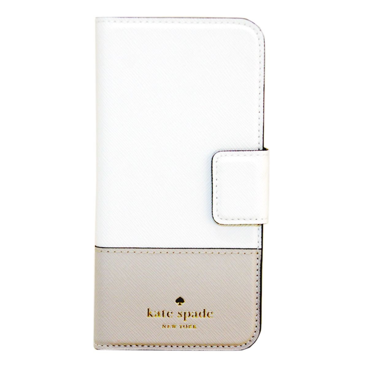 ケイトスペード Kate Spade 8ARU1091 267 Cement/Crisp Linen バイカラー 手帳型 アイフォンケース （iphone6・6s専用） スマホカバー Cedar Street IPhone 6 Leather Wrap Folio