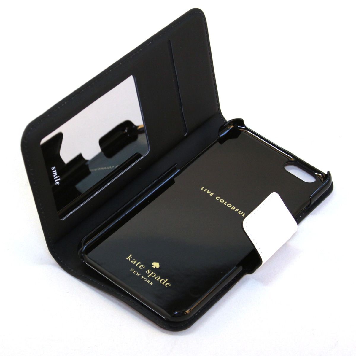 ケイトスペード Kate Spade 8ARU1091 267 Cement/Crisp Linen バイカラー 手帳型 アイフォンケース （iphone6・6s専用） スマホカバー Cedar Street IPhone 6 Leather Wrap Folio