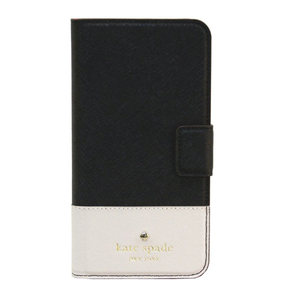 ケイトスペード Kate Spade 8ARU1096 004 Black/Pebble バイカラー 手帳型 アイフォンケース （iPhone 6 Plus/6S Plus専用） スマホカバー Cedar Street IPhone 6plus Leather Wrap Folio