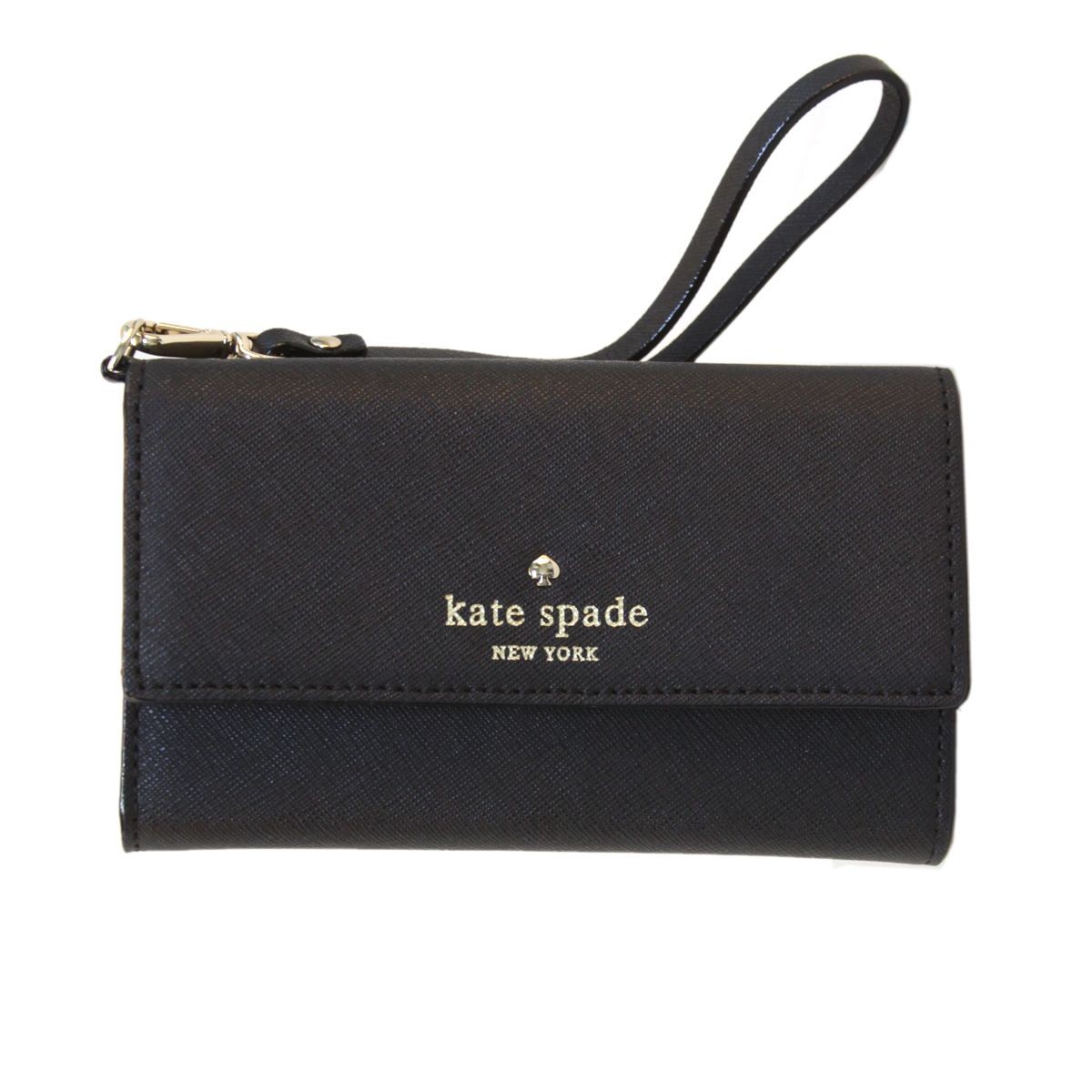 ケイトスペード Kate Spade 8ARU1099 001 Black ストラップ付 アイフォンケース （iphone6・6s専用） スマホバッグ Cedar Street IPhone 6 Leather Wristlet