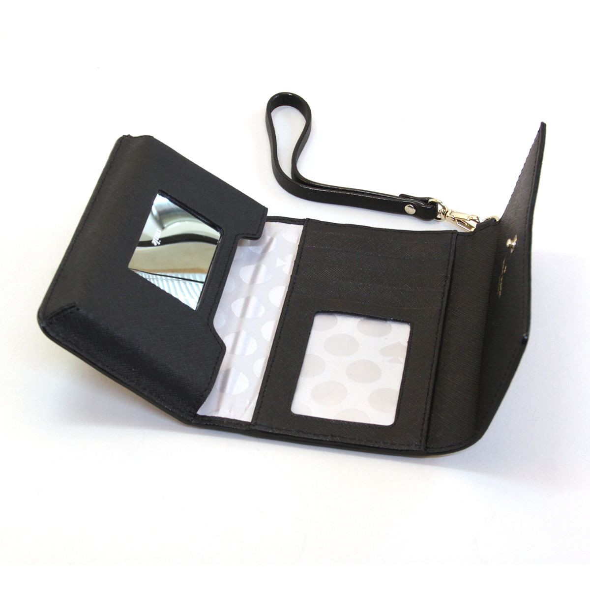 ケイトスペード Kate Spade 8ARU1099 001 Black ストラップ付 アイフォンケース （iphone6・6s専用） スマホバッグ Cedar Street IPhone 6 Leather Wristlet