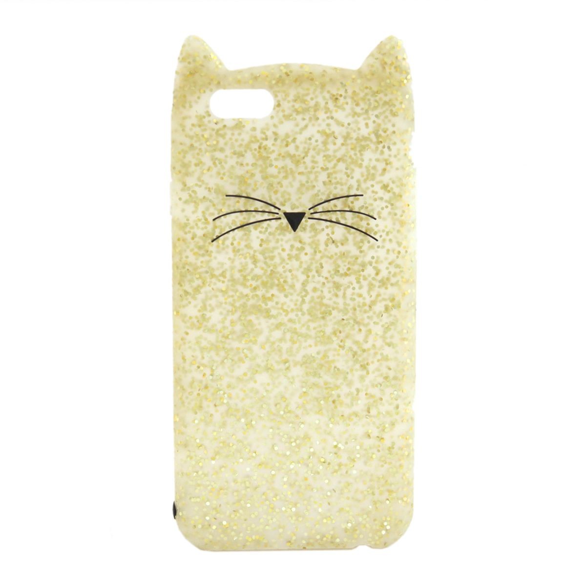 ケイトスペード Kate Spade 8ARU1571 743 Gold Glitter ネコモチーフ 猫型 アイフォンケース （iphone6・6s専用） スマホカバー Glitter Cat IPhone 6