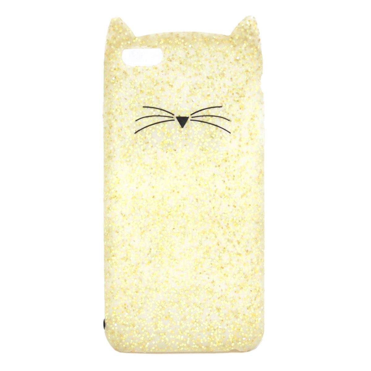 ケイトスペード Kate Spade 8ARU1572 743 Gold Glitter ネコモチーフ 猫型 アイフォンケース （iPhone 6 Plus/6S Plus専用） スマホカバー Glitter Cat IPhone 6plus