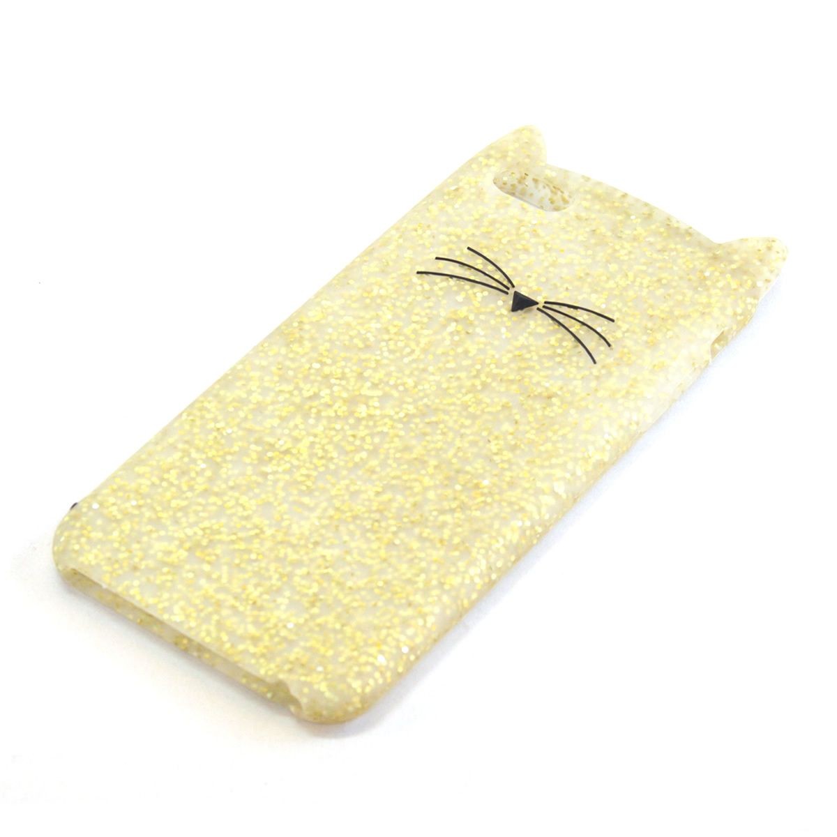ケイトスペード Kate Spade 8ARU1572 743 Gold Glitter ネコモチーフ 猫型 アイフォンケース （iPhone 6 Plus/6S Plus専用） スマホカバー Glitter Cat IPhone 6plus