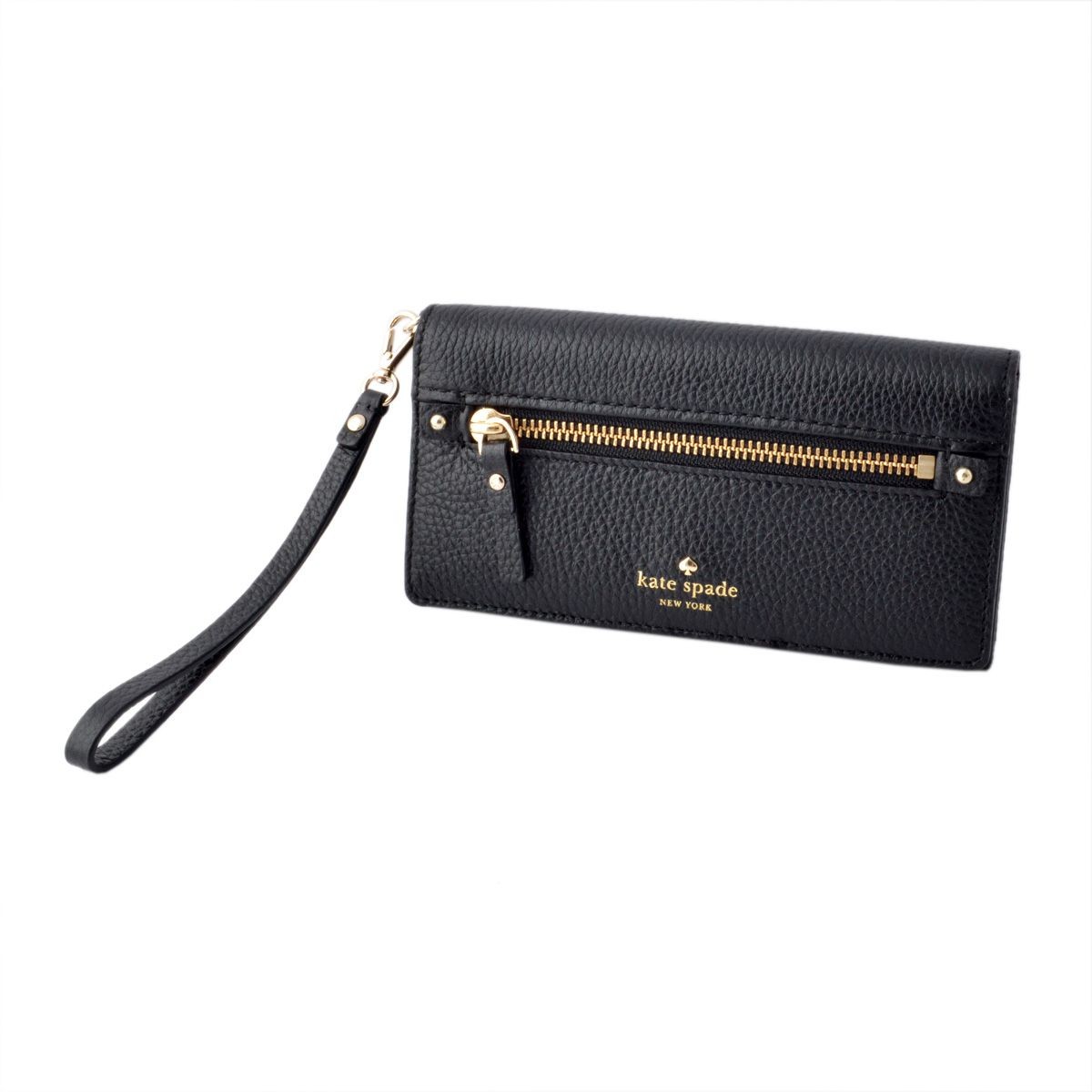 ケイトスペード Kate Spade PWRU5124 001 ストラップ付 スマートフォンケース＆ウォレット 二つ折り長財布 ミニバッグ COBBLE HILL rae