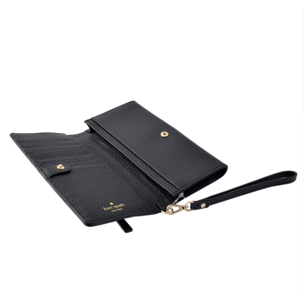 ケイトスペード Kate Spade PWRU5124 001 ストラップ付 スマートフォンケース＆ウォレット 二つ折り長財布 ミニバッグ COBBLE HILL rae