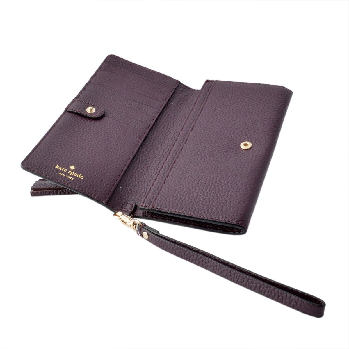 ケイトスペード Kate Spade PWRU5085 902 ストラップ付 スマートフォンケース＆ウォレット 二つ折り長財布 ミニバッグ Spencer Court  rae